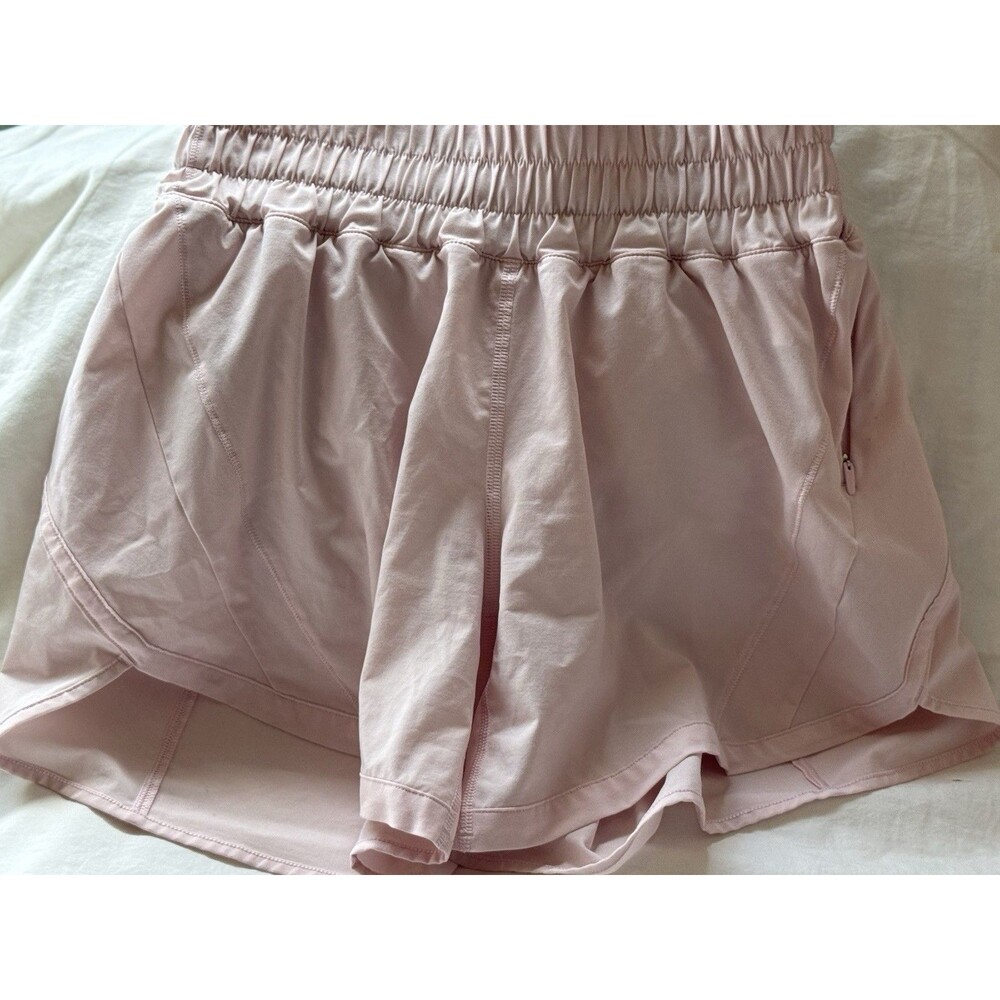 Lululemon Women’s Pink Solid Athletic Shorts Size 6 Hotty Hot